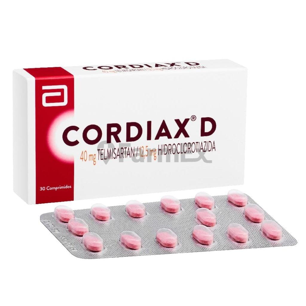 Cordiax D 40 / 12,5 mg x 30 comprimidos Farmex-BanMedica-Persistente